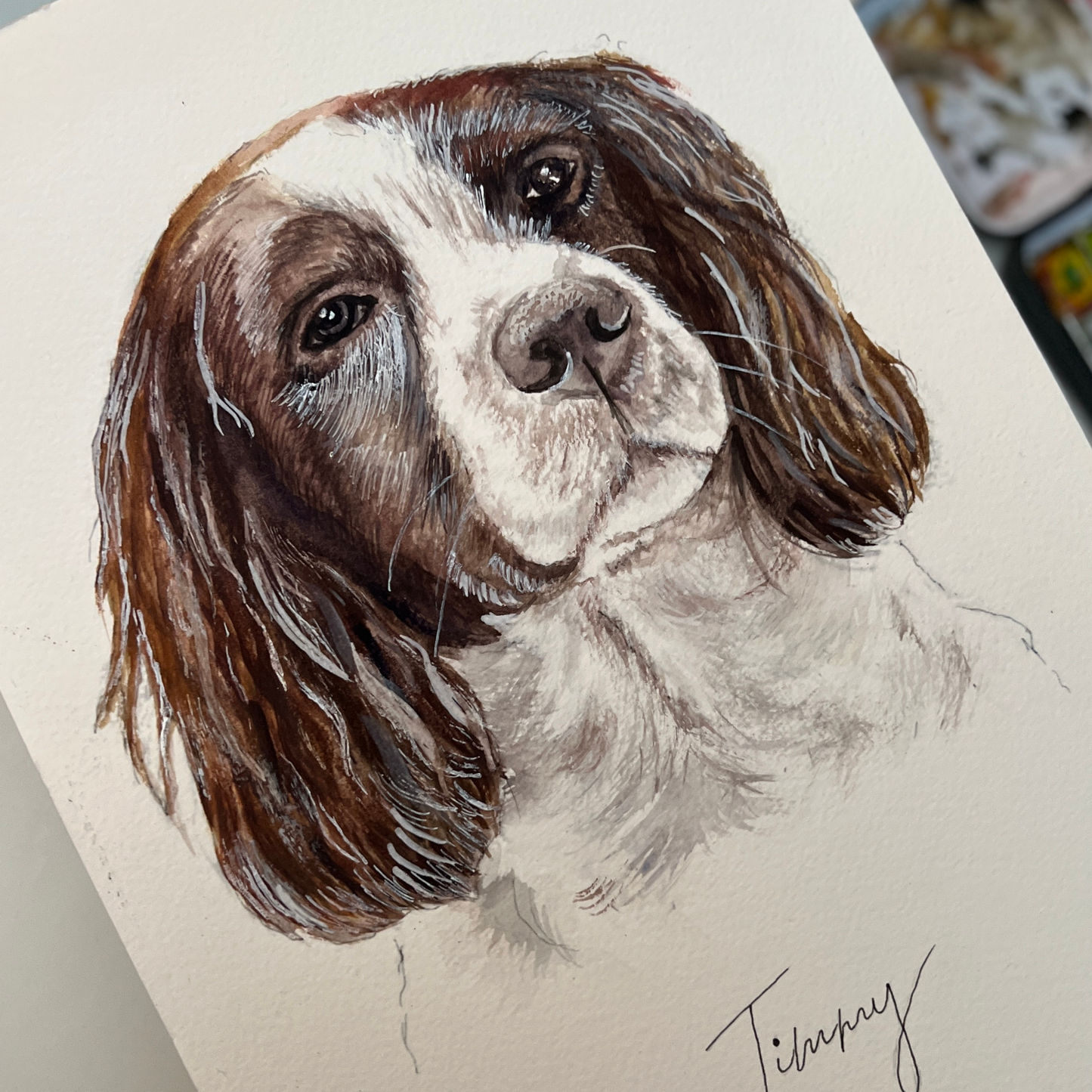 Custom Watercolour Pet Portrait