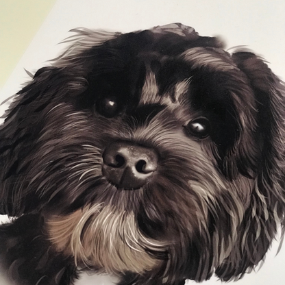 Custom Handpainted Digital Pet Portrait