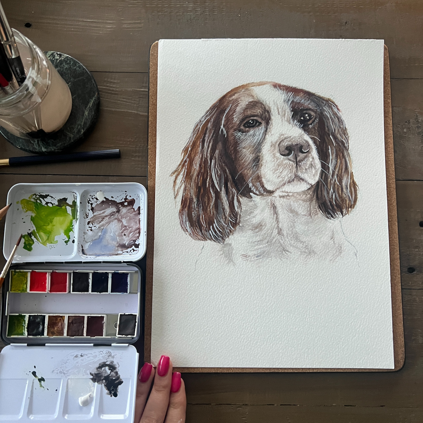 Custom Watercolour Pet Portrait