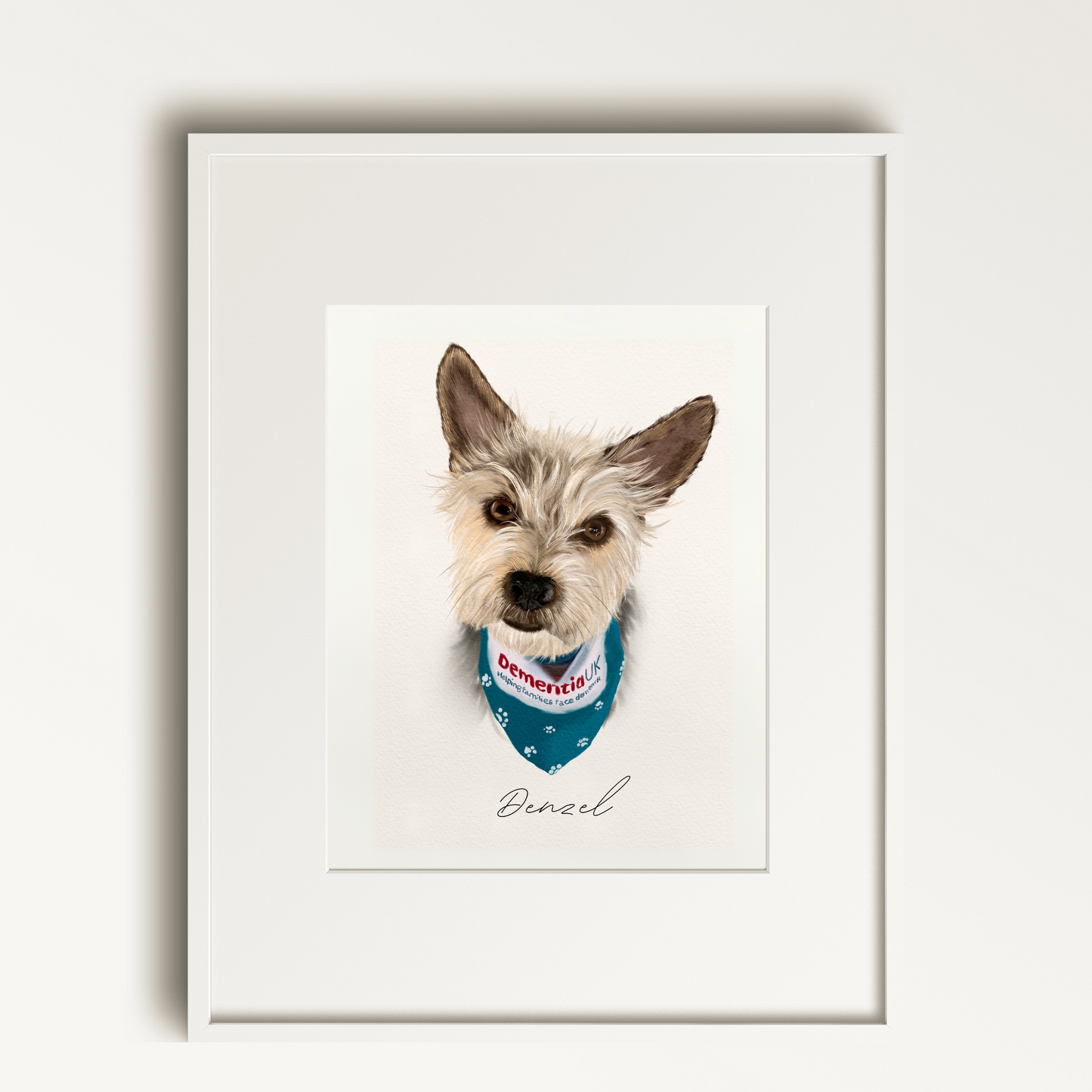 Custom Handpainted Digital Pet Portrait