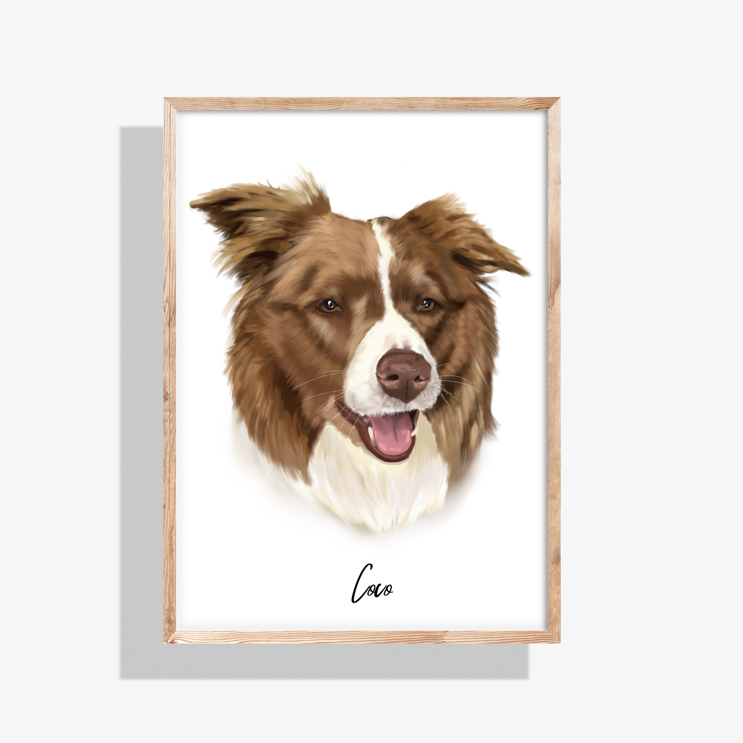 Custom Handpainted Digital Pet Portrait