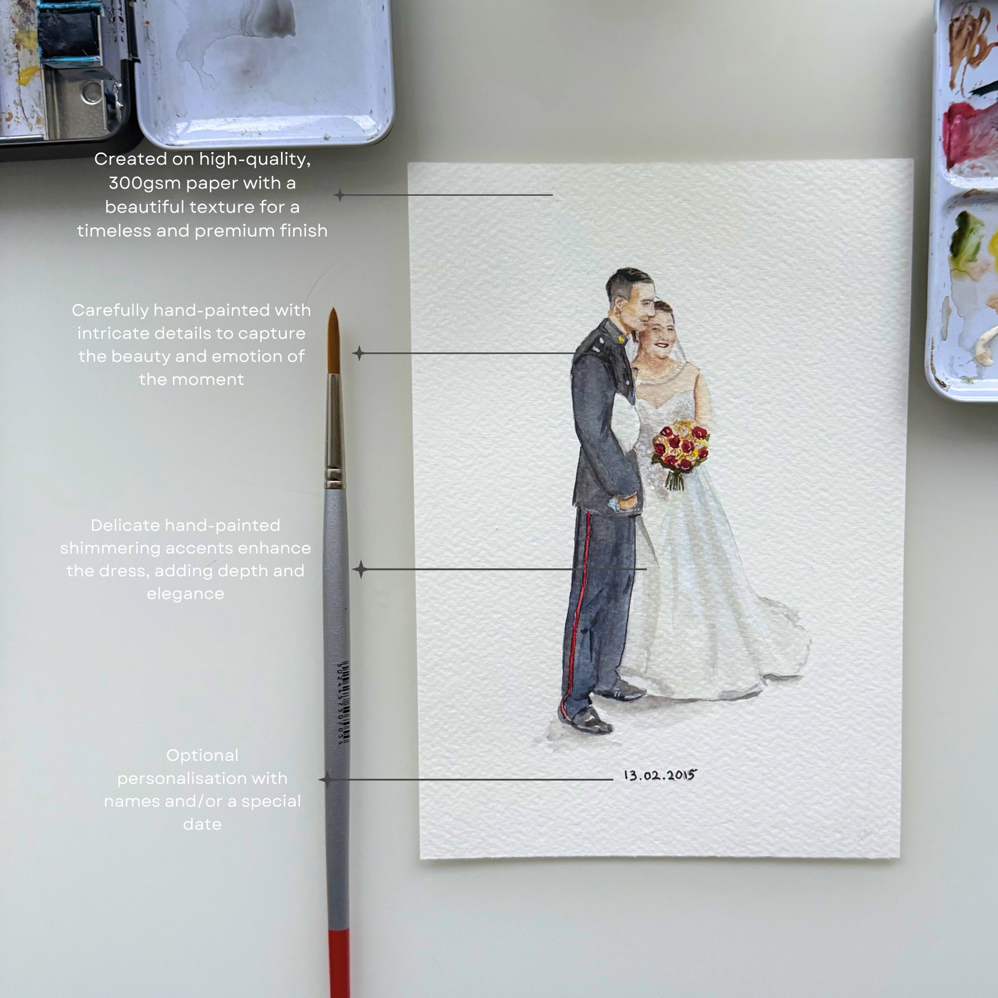 Custom Wedding Portrait